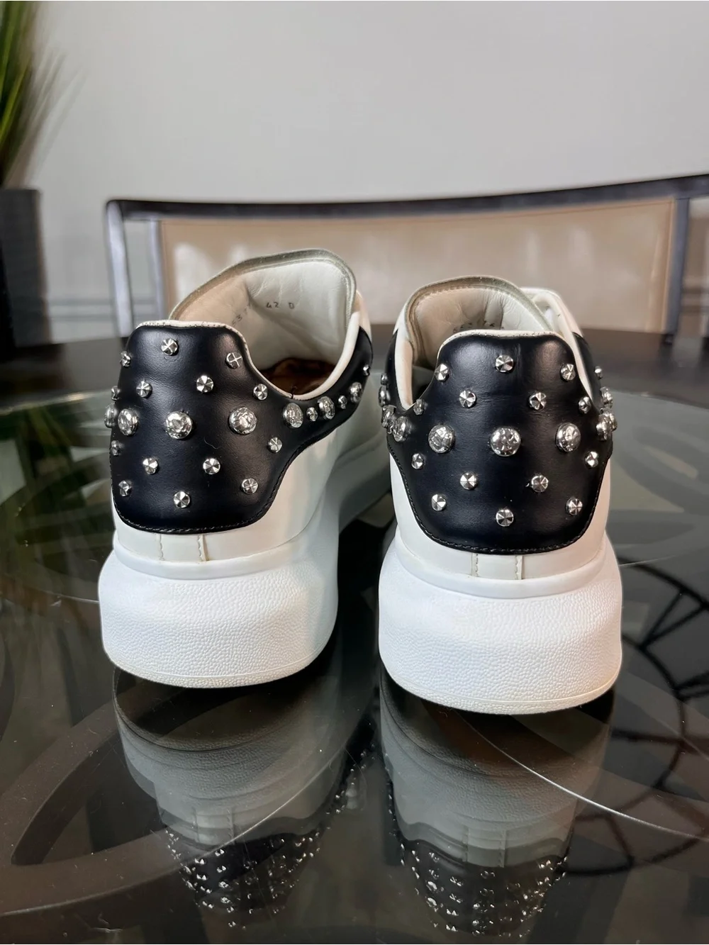 Alexander McQueen Oversized Studded Sneakers Sz 9/42